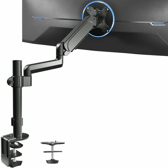 VIVO Black Single Monitor Arm Sit-Stand Desk Mount for Computer Screen up to 32"