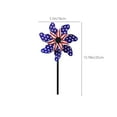 thumbnail image 3 of God Bless America Ornaments Independence Day 4th Of July Plastic Pinwheels Patriotic Wind Spinners Garden Decor Outdoor Yard Lawns Toy Red White Blue Windmill For Home Decorations Gifts, 3 of 7