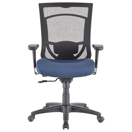 UPC: 0669245998000 | Tempur-Pedic TP7000 Mesh Back Fabric Task Chair Black and Cobalt (TP7000-COBALT)