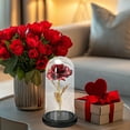 thumbnail image 7 of Lighted Artificial Flowers for Valentines Day Decorations, Red Forever Rose in A Glass Dome, Birthday Gifts for Women Mom, Valentines Gifts for Her by PALIFEUR, 7 of 7