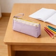 thumbnail image 7 of Large Capacity Pencil Case, Double Layer Stationery Organizer for Office Professionals, Big Storage Pen Pouch with 2 Compartments, Durable Cloth Portfolio Bag for College Students, 8.6 Inch, Lazyguy, 7 of 7
