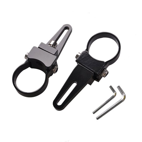 Support de Lumière Tubulaire Ajustable 360 1.25 Pouces pour Barre de Lumière LED Tout-Terrain, Positionnement Facile sur Surface de Tube de Camions et SUV, Aluminium Léger de Haute Qualité, Finition Noire Élégante, Ensemble de 2 Pcs
