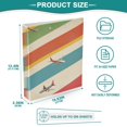 thumbnail image 3 of FORMRS 3 Ring Binder 1.5 inch with Pockets Set of 2 Clip Board 200 Sheets Capacity, Colorful Plane, 3 of 8
