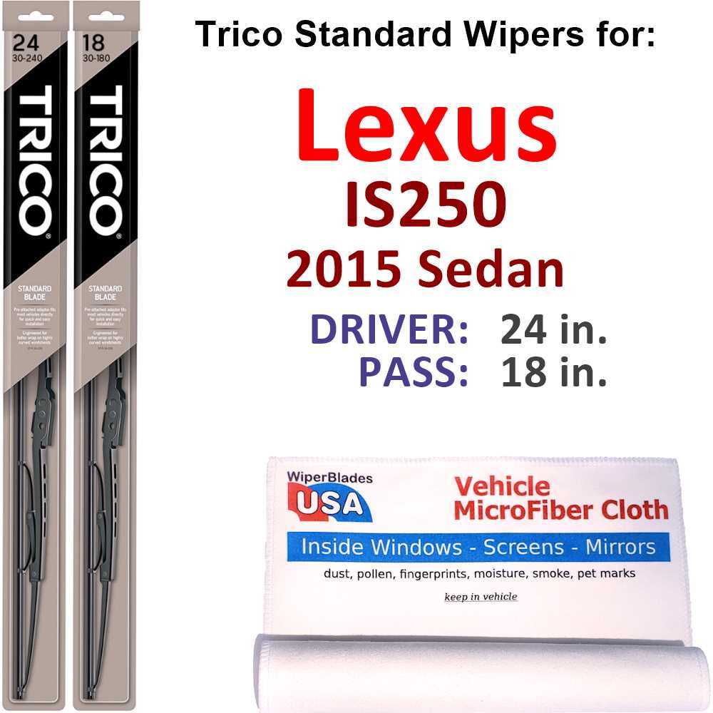 2015 Lexus IS250 Base Wiper Blades (Set of 2)
