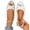White, variant on Purcolt Women's Bow Polka Dot Flats Shoes Summer Comfort Open Toe Thick Padded Inner Sole Ballet Flats Lightweight Slip on Slingback Strap Dress Shoes for Work Office