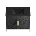 thumbnail image 3 of Modway Awaken 36" Solid Wood and MDF Bathroom Vanity in Black, 3 of 7