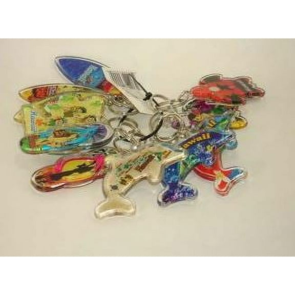 Keychain Lucite 12 Piece
