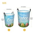 thumbnail image 5 of Fotbe Happy Easter Laundry Basket with Handles, Waterproof Large Laundry Hamper, Wash Bag for Corner Dorm, Rolling Laundry Basket with Handles-Small, 5 of 8