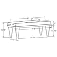 thumbnail image 6 of Chad Denim Upholstered Accent Bench Dark Blue, 6 of 6