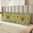 thumbnail image 6 of Lsque Sage Green With Sunflowers Body Pillow Case Cover,Ultra-Soft Microfiber Bed Pillow Cases 20x54 inches,Elegant Bedding,Breathable Durable Pillow Cover with Envelope Closure, 6 of 8