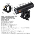thumbnail image 1 of USB Rechargeable Bike Light Set Bike Headlight LED 1300 Lumens with Bell Super Bright Headlight Front Lights 6 Modes Fits All Bicycles, Mountain, Road, 1 of 9