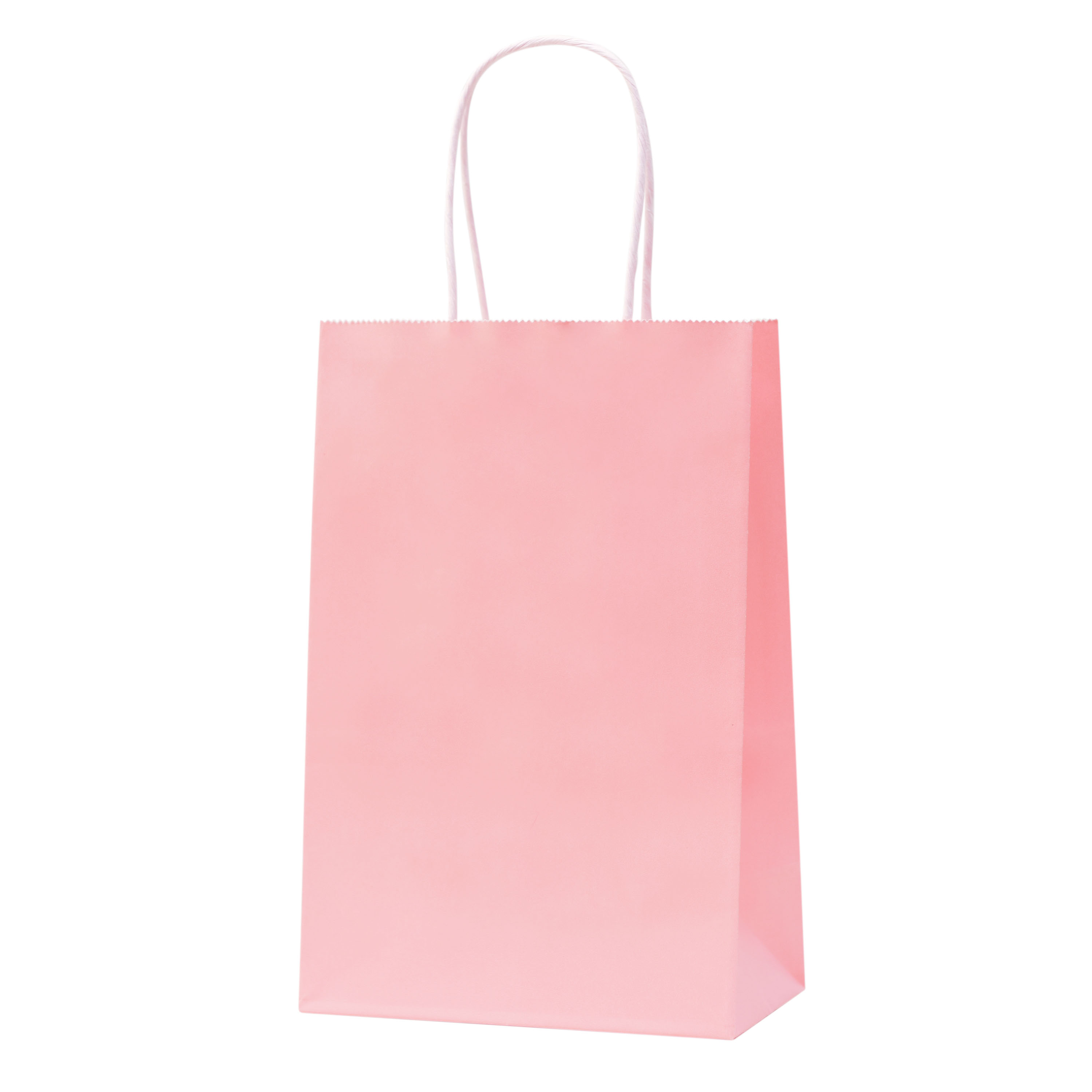 NexMint 12-Pack Pink Kraft Paper Gift Bags, Small photo 5