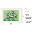 thumbnail image 2 of Roses - From an Original Color Painting by Vincent Van Gogh c.1890 - Fine Art Rolled Canvas Print 27in x 40in, 2 of 4