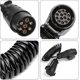 thumbnail image 2 of Trailer Extension Cord, 2M Trailer Cord, 7-7 Pin Spiral Extension Cord, 12V Adapter Cable, Trailer Extension Cord for Car Trailers, Caravans, Trucks, 2 of 5
