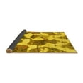 thumbnail image 2 of Ahgly Company Indoor Square Oriental Yellow Modern Area Rugs, 4' Square, 2 of 4