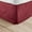 Burgundy, variant on Comfort Canopy - Purple Pleated Bed Skirt Box Spring Frame Cover for TwinXL Size Bedding