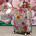 thumbnail image 4 of Pioneer Flower Floral Print Pattern Luggage Cover Fashion Suitcase Cover Baggage Covers Fit 25-28 Inch Luggage (Go Travel), 4 of 5