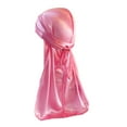 thumbnail image 1 of Headwraps surtido colores larga cola pirata sombrero unisex a prueba de viento una sola capa atractivo elegante diseño transpirable turbante gorros rosa Methold  AP008604-07B, 1 of 4