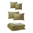 thumbnail image 5 of 6ix Tailors SMA-GOL-CVT-KG-5PC Sumaye Golden Forest King Size Coverlet & 2 Pillow Shams Set - 5 Piece, 5 of 5