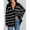 thumbnail image 3 of GHSDFBB Women's Cardigan 2023 Open Front Oversized Button Lightweight Sweaters V Neck Loose Cardigans Knit Outwear, 3 of 5