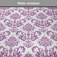 thumbnail image 4 of Victorian Chair Seating Cushion Set of 12, Floral Lavender Color Bloom Blossoms Flowering Continuous Classy Design Print, Seat Pads for Office with Anti-slip Backing, 16"x16", Fuchsia, by Ambesonne, 4 of 4