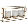 thumbnail image 4 of Uttermost Wenman Gold Triple Candleholder, 4 of 5