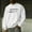 007White, variant on Generic Men's Hoodless Sweatshirt Novelty Funny Letter Printed Pullover Long Sleeve Warmth Fashion Baggy Sweater Going Out