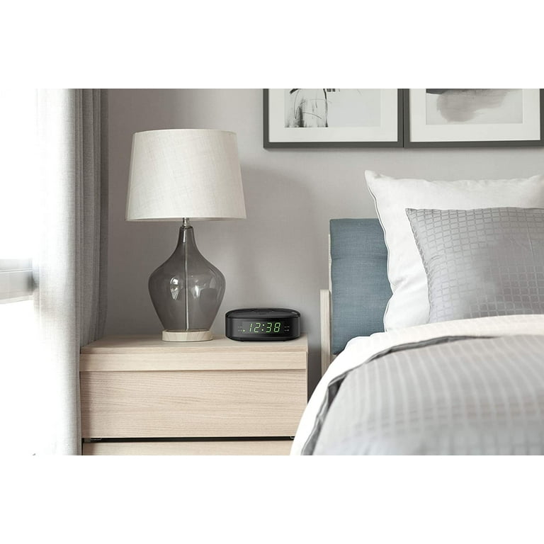 Philips Digital Alarm Clock Radio with FM Radio, Dual Alarm, Sleep
