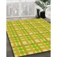 thumbnail image 3 of Ahgly Tapis Rond Lavable en Machine Intérieur Transitionnel Orange Or, 6 Pieds Rond, 3 of 7