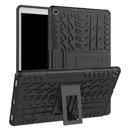For Samsung Galaxy Tab A 10.1 2019 Hybrid Rugged Hard Rubber PC Stand Case (Best Small Pc Cases 2019)