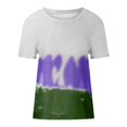 thumbnail image 5 of Blusa holgada de manga corta con cuello redondo y estampado a la moda para mujer Pompotops hfajkhk130719, 5 of 5