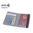 thumbnail image 3 of Passport Cover Holder Wallet Protector Case RFID Blocking For Men And Women Good For Traveling Card Holder Ticket Holder（BLUE）, 3 of 4