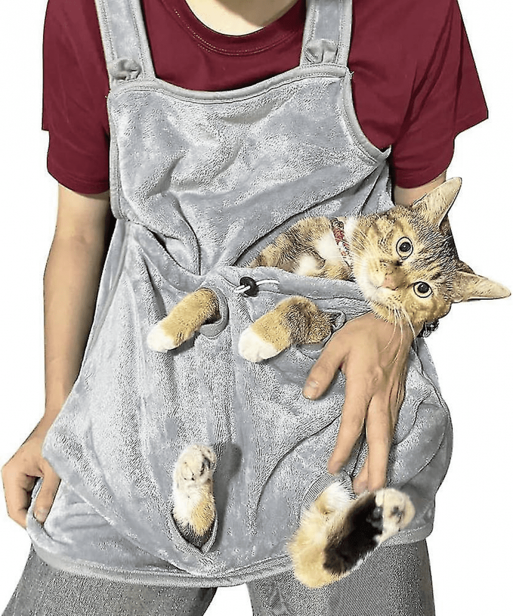 Adjustable Cat Apron Carrier With Holes, Pet Carrier Sleeping Bag, Pet Carrier Sling Cat Carrier Bag With Sleeping Pocket, For Small Animals