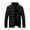 Black, variant on XMMSWDLA Mens Plus Top Solid Casual Stand Up Collar Down Zipper Cardigan Warm Cotton Jacket Coats