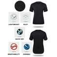 thumbnail image 4 of Big Men's Compression Dry Fit T Shirt Moisture Wicking Athletic Tees Exercise Fitness Activewear Short Sleeves Shirt Gym Workout Top T-Shirt, 2PACK S-3XL, 4 of 7