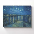 thumbnail image 4 of Starry Night Decor, Van Gogh Wall Art Starry Night Over the Rhone Canvas Print, Wan Gogh Canvas Wall Art, Ready To Hang for Living Room Home Wall Decor 11x14, 4 of 7