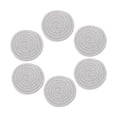 thumbnail image 2 of Noothes Grill Mat,Grill Matt Cotton Rope Woven Meal Mat Circular Cotton Thread Woven Cup Mat Pot Mat Kitchen Table Thickened Insulation Mat, 2 of 4