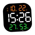 thumbnail image 3 of Reloj de pared digital con alarma electrónica de temperatura y humedad para oficina Baoblaze reloj digital de pared, 3 of 8