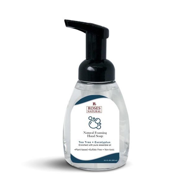 Roses Natural Tea Tree + Eucalyptus Natural Foaming Hand Soap, 8.50 Oz