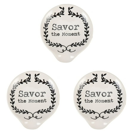 

HOMEMAXS 3pcs Household Spoon Holder Wear-resistant Scoop Rest Delicate Scoop Holder Spoon Accessory