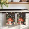 thumbnail image 7 of Spring Mushrooms Kitchen Towels Set of 2, Farmhouse Pastoral Botanical Brown Wood Absorbent Dish Towels for Kitchen, Microfiber Hand Towel, Quick Drying Tea Towel for Cleaning Decorative Dishcloths, 7 of 7