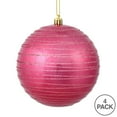 thumbnail image 2 of Vickerman N187645D Boule de Bonbon Mauve 4 Po. avec Lignes Pailletées 4 par Sac, 2 of 3