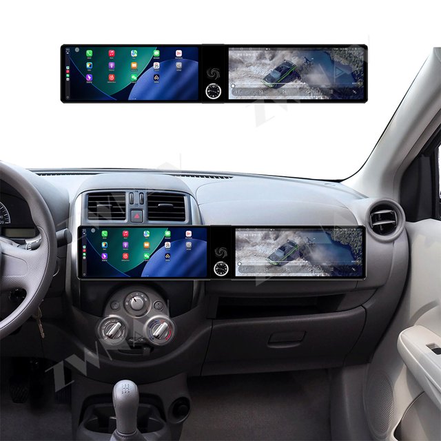 ZWNAV Dual 12.3 inch Screen Car Radio For Nissan Sunny 2011-2013 Android GPS Navigation Multimedia Video Player Stereo Receiver Head Unit