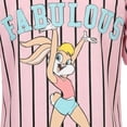 thumbnail image 7 of Looney Tunes Lola Bunny Girls Baseball Jersey, Short Sleeve Button-Up Graphic Shirt- Little and Big Girl Sizes, 7 of 7