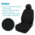 thumbnail image 4 of Delantero Asiento Cubierta Kit Tela Tela Asiento Almohadilla para Coche Auto Camión Negro, 4 of 6