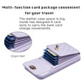 thumbnail image 2 of Dteck Wallet Case for iPhone 13 Pro, Cute Luxury Bag Design, Elegant Purse Flip Card Pouch Cover Soft PU Leather Case with Shoulder Strap,Light Purple, 2 of 6