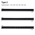 thumbnail image 1 of Get Accurate Measurements with our 1 Pack Architectural Scale Ruler - 12'' Imperial Triangular Ruler for Architects, Students, Draftsman and Engineers. Laser-Etched Aluminum with Highly Legible Numera, 1 of 4