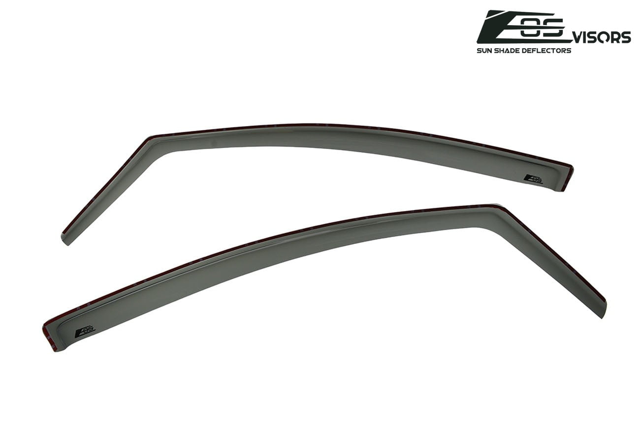Extreme Online Store Replacement for 2011-2017 Honda Odyssey | EOS Visors JDM in-Channel Style Smoke Tinted Side Vents Window Deflectors Rain Guard