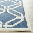 thumbnail image 3 of SAFAVIEH Cambridge Kierra Geometric Wool Runner Rug, Navy/Ivory, 2'6" x 8', 3 of 7