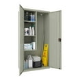 thumbnail image 6 of Hirsh Janitorial Metal Cabinet 18"D x 36"W x 72"H Light Gray, 6 of 8